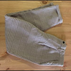 *15 OBO* ZARA PLAID HOUNDSTOOTH COTTON SLACKS